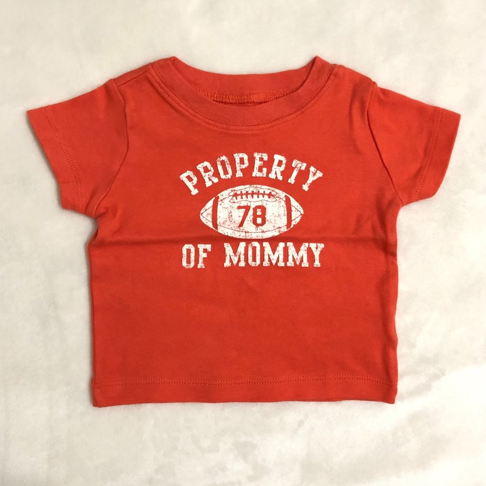 Carter's Property of Mommy Football tee